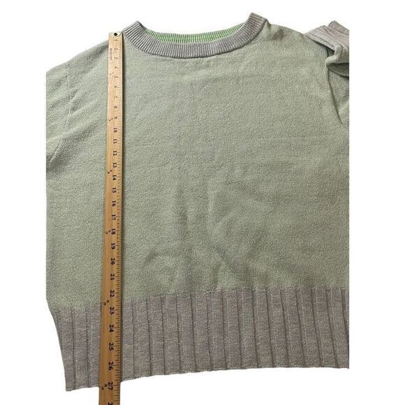 Free People‎ Street Fair Tunic Lime Grey Combo Oversized Sweater XS New - Picture 6 of 15